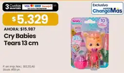 Changomas Cry babies tears oferta