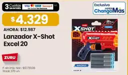 Changomas Zuru lanzador x-shot excel 20 oferta