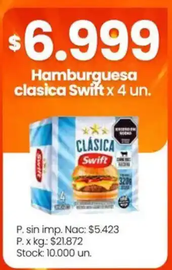 Changomas Swift hamburguesa clasica oferta