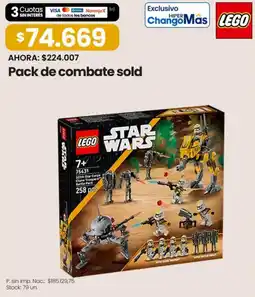 Changomas Lego pack de combate sold oferta