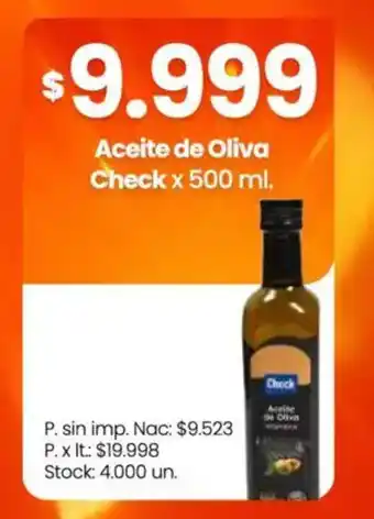 Changomas Check aceite de oliva oferta