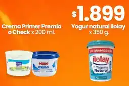 Changomas Check crema primer premio oferta