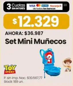 Changomas Toy story set mini muñecos oferta
