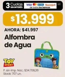Changomas Toy story alfombra de agua oferta