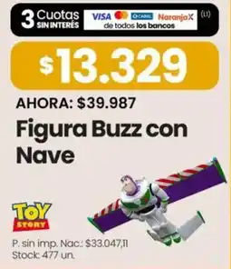 Changomas Toy story figura buzz con nave oferta
