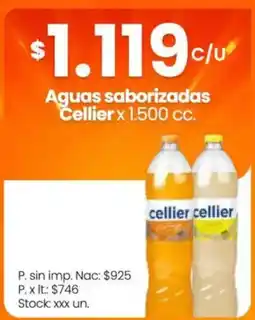 Changomas Cellier aguas saborizadas oferta