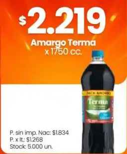 Changomas Amargo Terma oferta