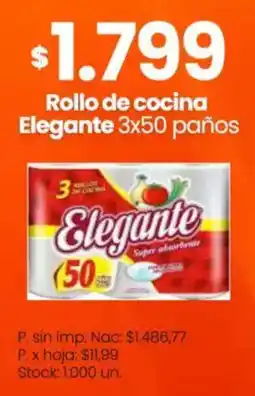 Changomas Elegante rollo de cocina oferta
