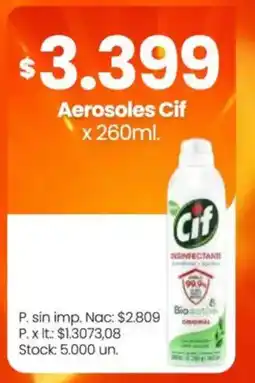 Changomas Cif aerosoles oferta