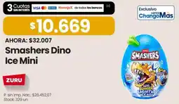 Changomas Zuru smashers dino ice mini oferta