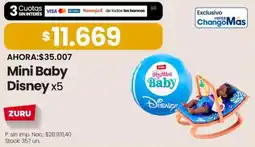 Changomas Zuru mini baby disney x5 oferta