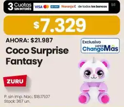 Changomas Zuru coco surprise fantasy oferta