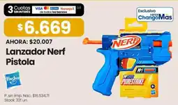 Changomas Nerf lanzador nerf pistola oferta