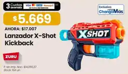 Changomas Zuru lanzador x-shot kickback oferta