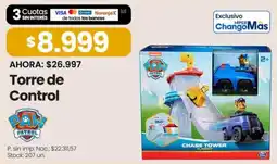 Changomas Paw patrol torre de control oferta