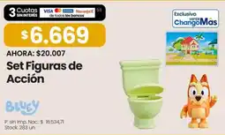 Changomas Bluey set figuras de accion oferta