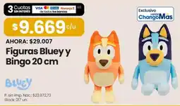 Changomas Bluey figuras bluey y bingo oferta