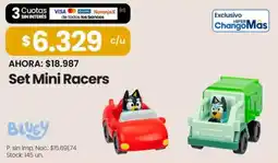 Changomas Bluey set mini racers oferta