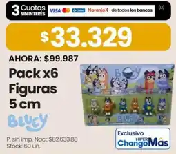 Changomas Bluey figuras oferta