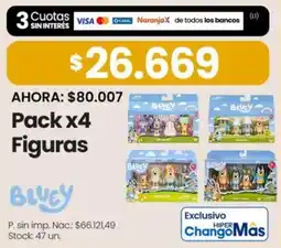 Changomas Bluey figuras oferta