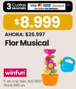 Changomas Winfun flor musical oferta