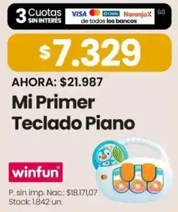 Changomas Winfun mi primer teclado piano oferta