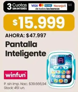 Changomas Winfun pantalla inteligente oferta
