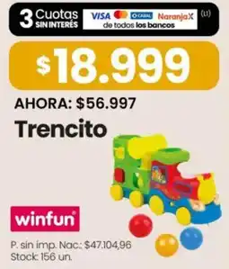 Changomas Winfun trencito oferta