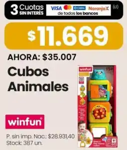 Changomas Winfun cubos animales oferta