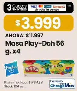 Changomas Play-Doh masa oferta