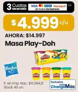 Changomas Hasbro masa play-doh oferta