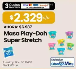 Changomas Hasbro masa play-doh super stretch oferta