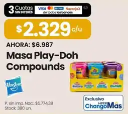 Changomas Hasbro masa play-doh compounds oferta