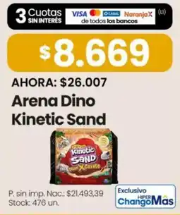 Changomas Arena dino kinetic sand oferta