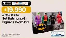 Changomas Dc figuras oferta