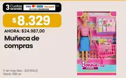Changomas Bonnie pink muñeca de compras oferta