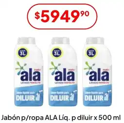 Hergo Ala jabón p/ropa líq. p diluir oferta