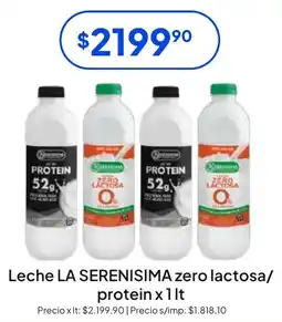 Hergo La serenisima leche zero lactosa/protein oferta