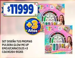 Supermercados Yaguar Set diseña tus propias pulsera glow me up emoji/caracoles +3 cód.90264-90265 oferta