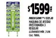 Supermercados Yaguar Prestobarba - maquina de afeitar prestobarba 3 regular cód. 76066 oferta
