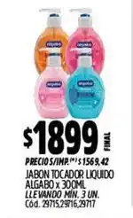 Supermercados Yaguar Algabo - jabon tocador liquido algabo x 300ml oferta
