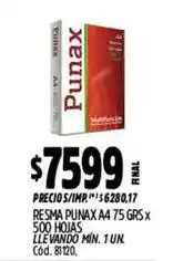 Supermercados Yaguar Resma a4 75 grs x 500 hojas oferta