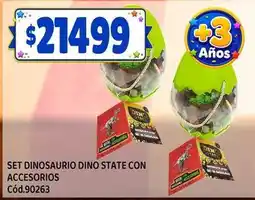 Supermercados Yaguar Set dinosaurio dino state con accesorios cód.90263 oferta