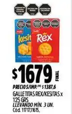 Supermercados Yaguar Rex - galletitas rex/kesitas oferta