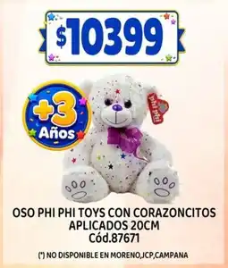 Supermercados Yaguar Phi phi toys oso con corazoncitos oferta