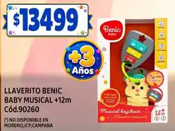 Supermercados Yaguar Benic llaverito baby musical oferta