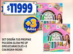 Supermercados Yaguar Glow me up set diseña tus propias pulsera emoji/caracoles oferta