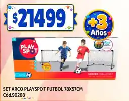 Supermercados Yaguar Playspot set arco futbol oferta