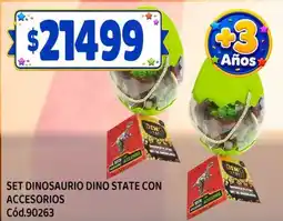 Supermercados Yaguar Dino state set dinosaurio dino state con accesorios oferta