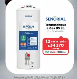 Casa Silvia Señorial termotanque a gas oferta
